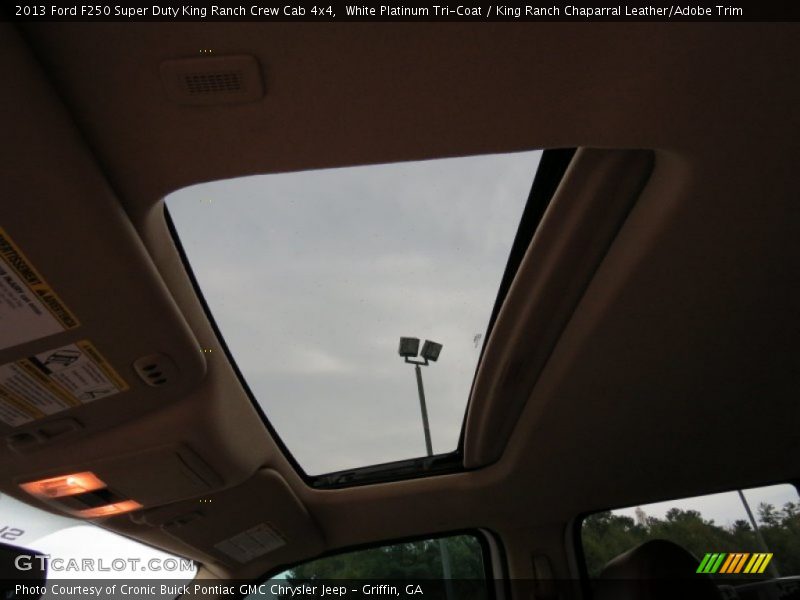 White Platinum Tri-Coat / King Ranch Chaparral Leather/Adobe Trim 2013 Ford F250 Super Duty King Ranch Crew Cab 4x4