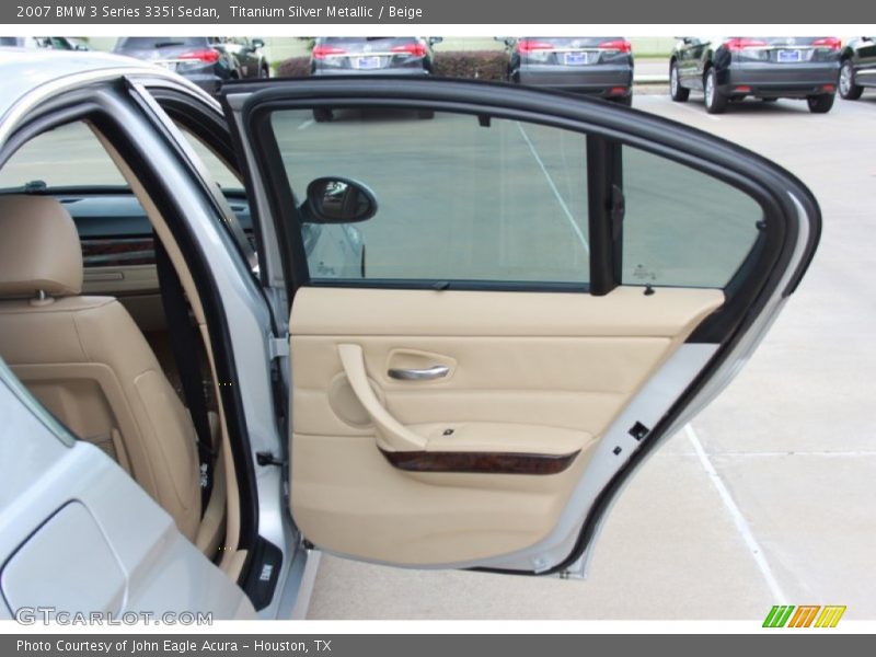 Titanium Silver Metallic / Beige 2007 BMW 3 Series 335i Sedan
