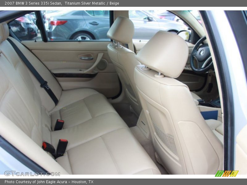 Titanium Silver Metallic / Beige 2007 BMW 3 Series 335i Sedan