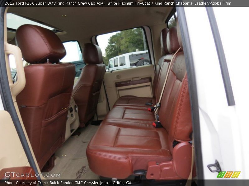 White Platinum Tri-Coat / King Ranch Chaparral Leather/Adobe Trim 2013 Ford F250 Super Duty King Ranch Crew Cab 4x4