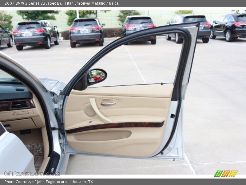 Titanium Silver Metallic / Beige 2007 BMW 3 Series 335i Sedan
