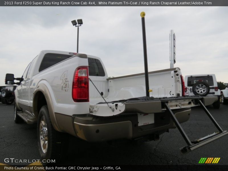White Platinum Tri-Coat / King Ranch Chaparral Leather/Adobe Trim 2013 Ford F250 Super Duty King Ranch Crew Cab 4x4