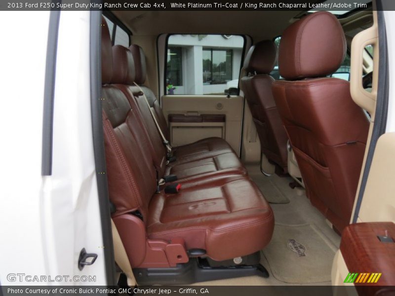 White Platinum Tri-Coat / King Ranch Chaparral Leather/Adobe Trim 2013 Ford F250 Super Duty King Ranch Crew Cab 4x4