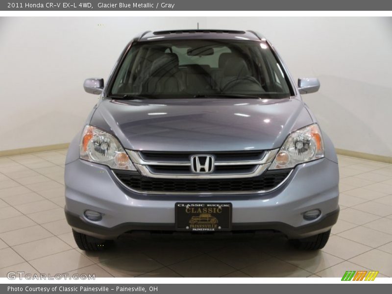 Glacier Blue Metallic / Gray 2011 Honda CR-V EX-L 4WD