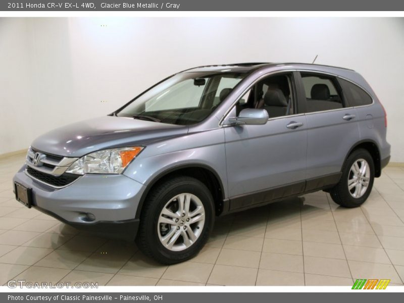 Glacier Blue Metallic / Gray 2011 Honda CR-V EX-L 4WD
