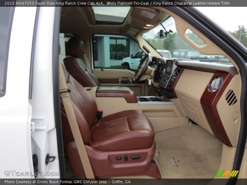 White Platinum Tri-Coat / King Ranch Chaparral Leather/Adobe Trim 2013 Ford F250 Super Duty King Ranch Crew Cab 4x4