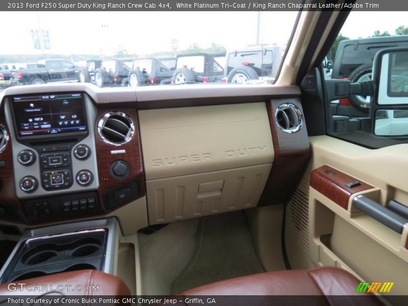 White Platinum Tri-Coat / King Ranch Chaparral Leather/Adobe Trim 2013 Ford F250 Super Duty King Ranch Crew Cab 4x4