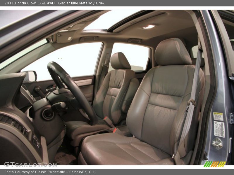 Glacier Blue Metallic / Gray 2011 Honda CR-V EX-L 4WD