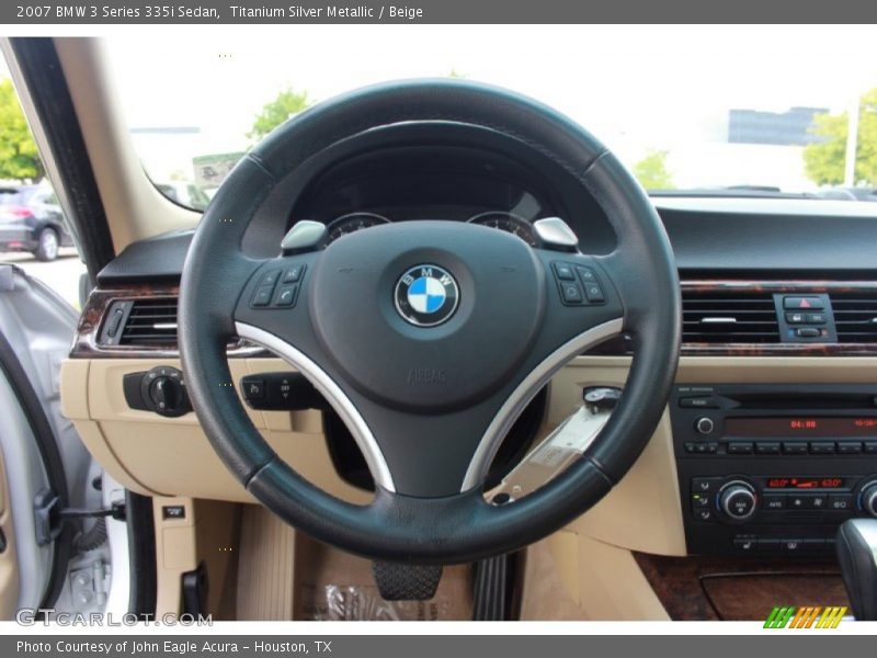 Titanium Silver Metallic / Beige 2007 BMW 3 Series 335i Sedan