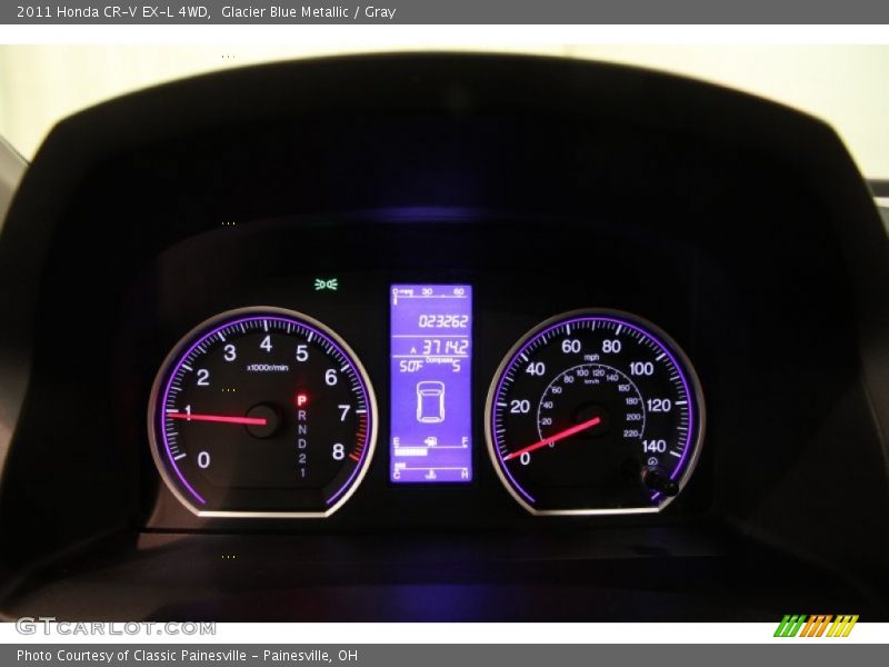 Glacier Blue Metallic / Gray 2011 Honda CR-V EX-L 4WD