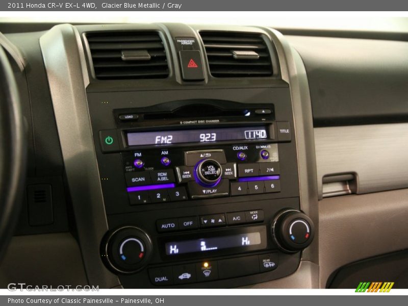 Glacier Blue Metallic / Gray 2011 Honda CR-V EX-L 4WD