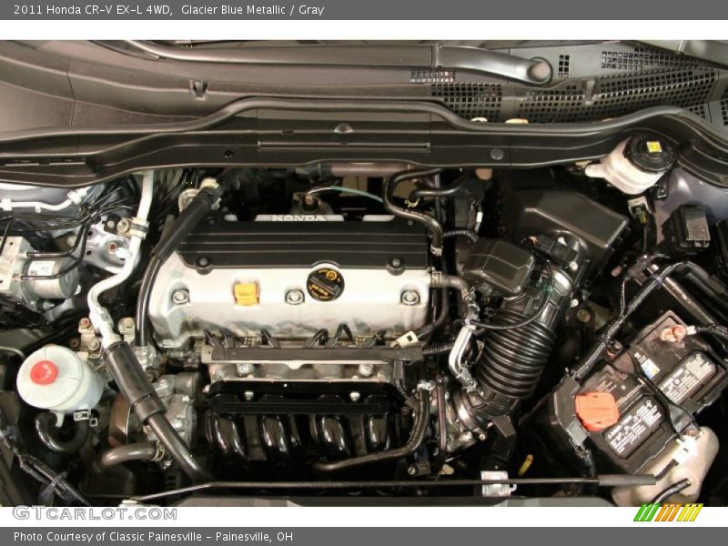 Glacier Blue Metallic / Gray 2011 Honda CR-V EX-L 4WD