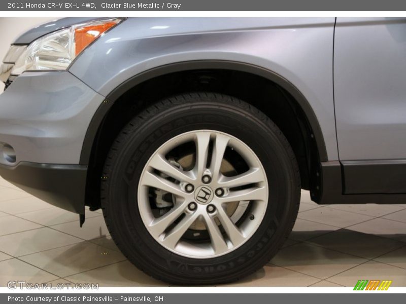 Glacier Blue Metallic / Gray 2011 Honda CR-V EX-L 4WD