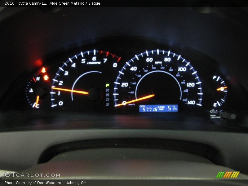 Aloe Green Metallic / Bisque 2010 Toyota Camry LE