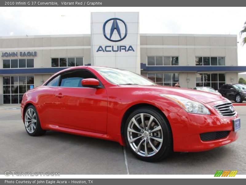 Vibrant Red / Graphite 2010 Infiniti G 37 Convertible