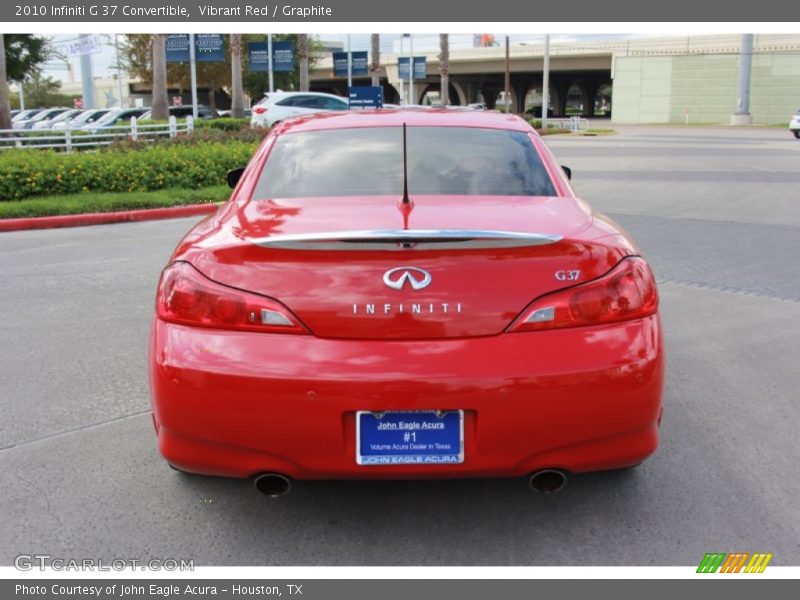Vibrant Red / Graphite 2010 Infiniti G 37 Convertible