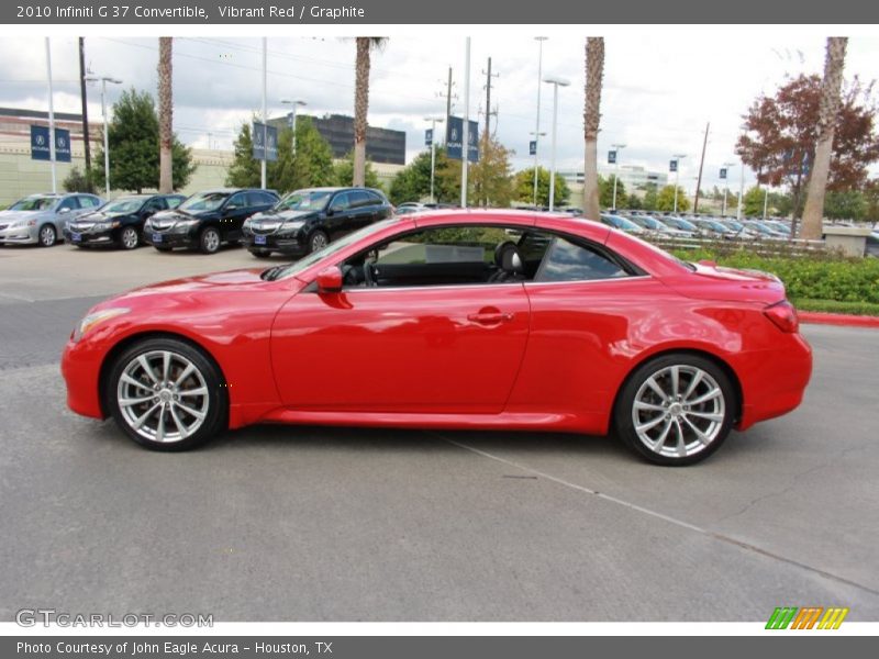 Vibrant Red / Graphite 2010 Infiniti G 37 Convertible