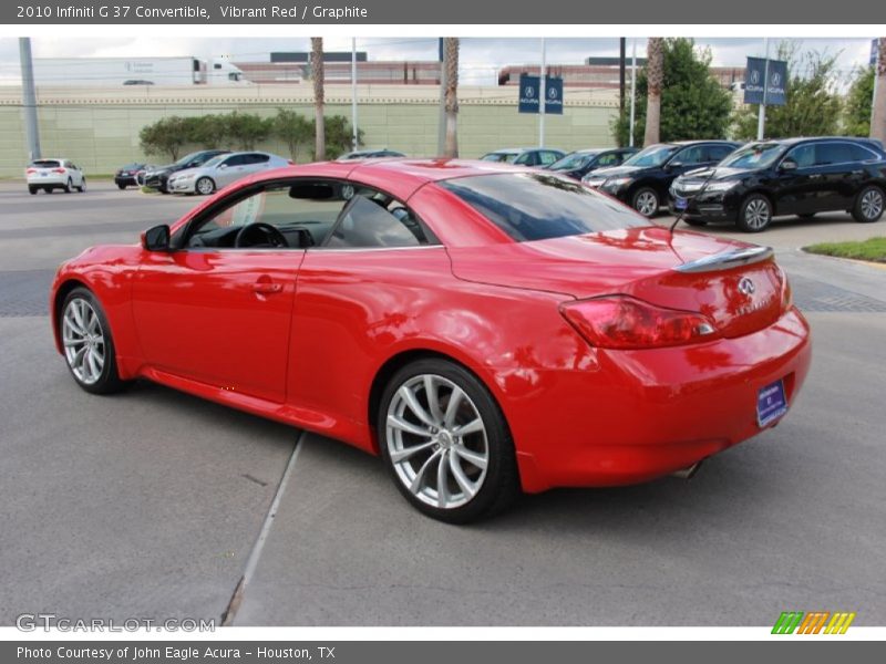 Vibrant Red / Graphite 2010 Infiniti G 37 Convertible