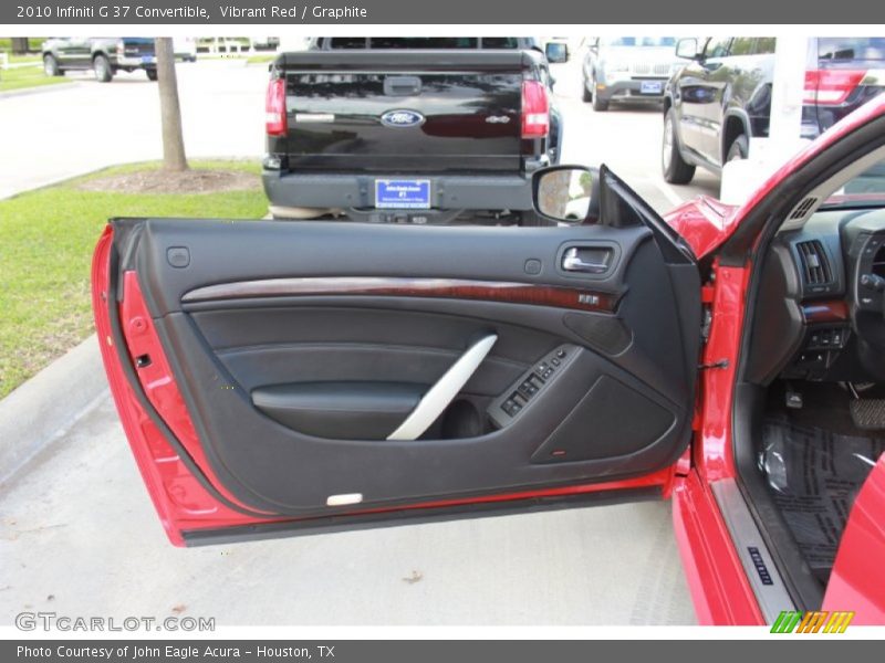 Vibrant Red / Graphite 2010 Infiniti G 37 Convertible