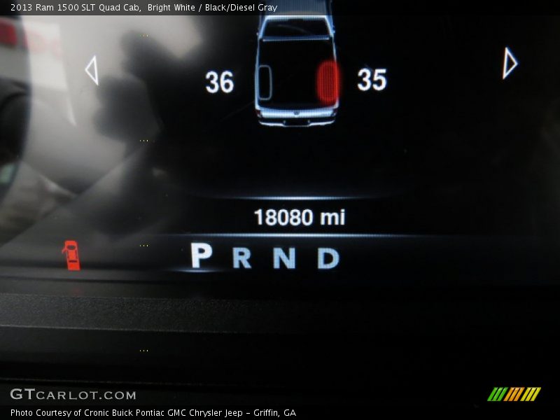 Bright White / Black/Diesel Gray 2013 Ram 1500 SLT Quad Cab