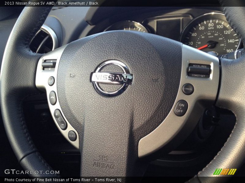 Black Amethyst / Black 2013 Nissan Rogue SV AWD