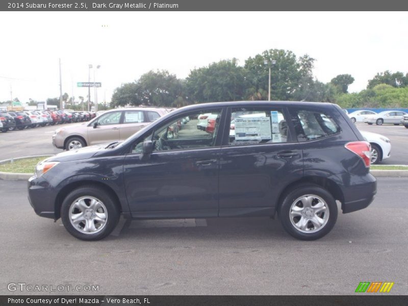 Dark Gray Metallic / Platinum 2014 Subaru Forester 2.5i