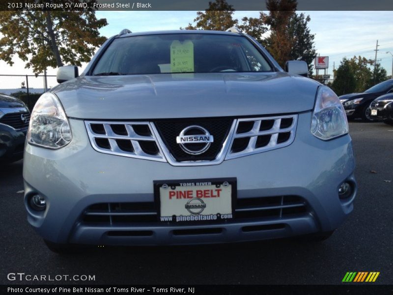 Frosted Steel / Black 2013 Nissan Rogue SV AWD