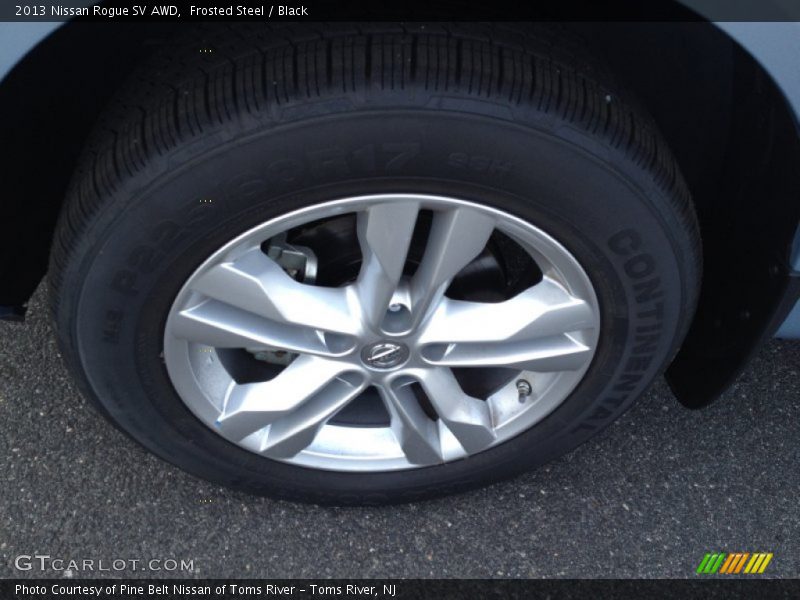 Frosted Steel / Black 2013 Nissan Rogue SV AWD