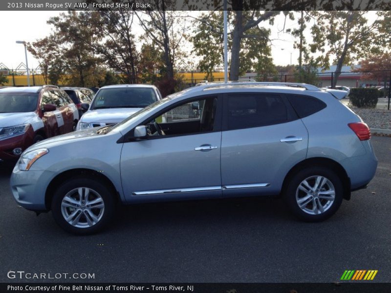 Frosted Steel / Black 2013 Nissan Rogue SV AWD