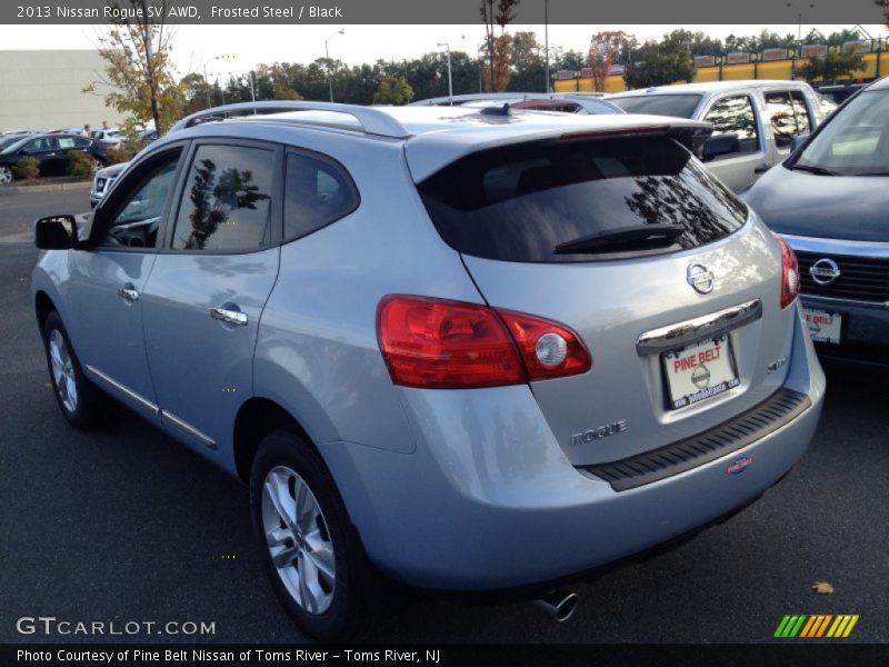 Frosted Steel / Black 2013 Nissan Rogue SV AWD