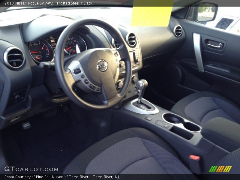 Frosted Steel / Black 2013 Nissan Rogue SV AWD