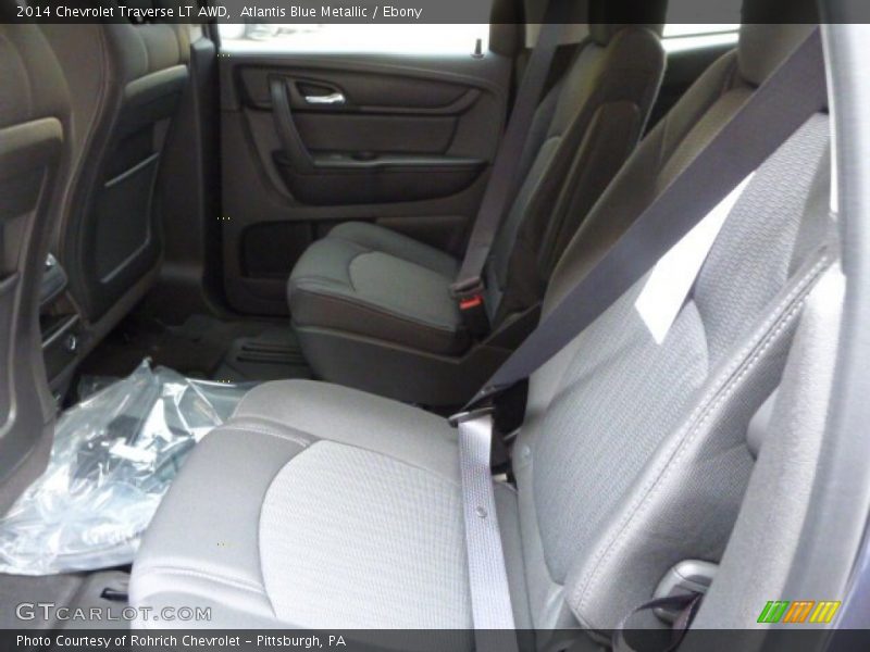 Atlantis Blue Metallic / Ebony 2014 Chevrolet Traverse LT AWD