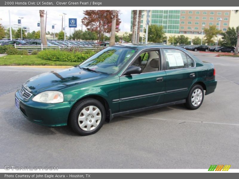 Front 3/4 View of 2000 Civic LX Sedan