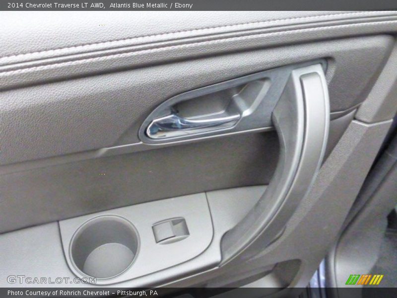 Atlantis Blue Metallic / Ebony 2014 Chevrolet Traverse LT AWD
