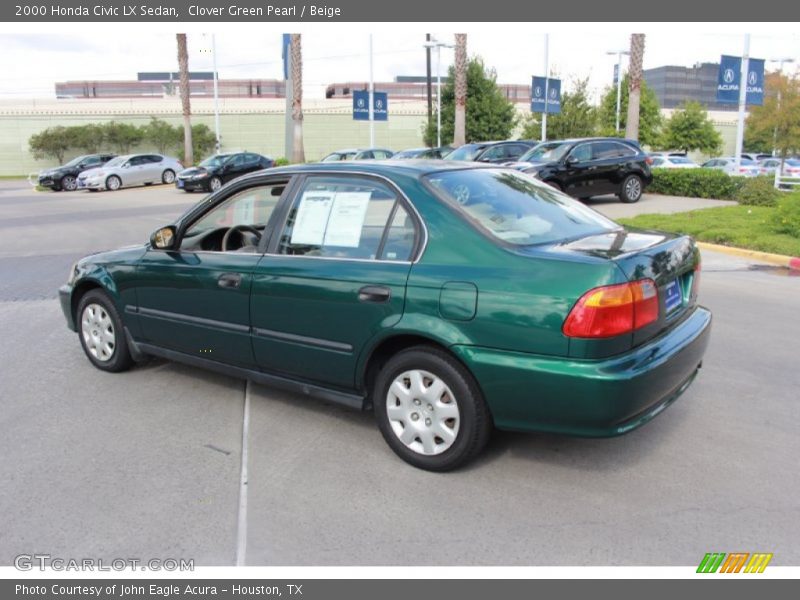  2000 Civic LX Sedan Clover Green Pearl