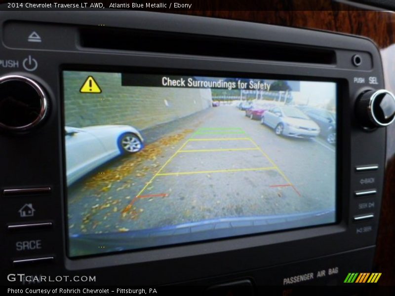 Atlantis Blue Metallic / Ebony 2014 Chevrolet Traverse LT AWD