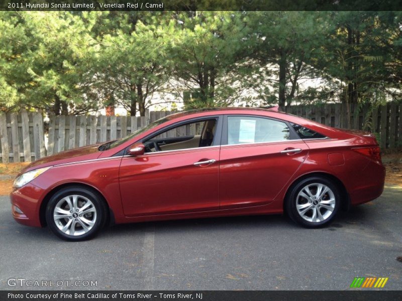 Venetian Red / Camel 2011 Hyundai Sonata Limited