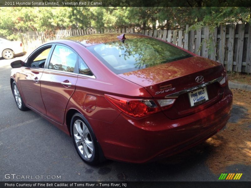 Venetian Red / Camel 2011 Hyundai Sonata Limited