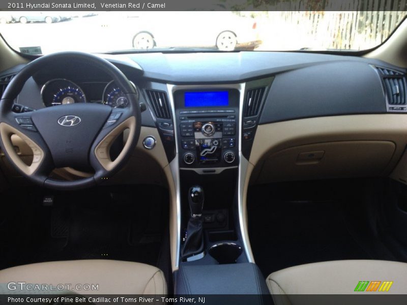 Venetian Red / Camel 2011 Hyundai Sonata Limited