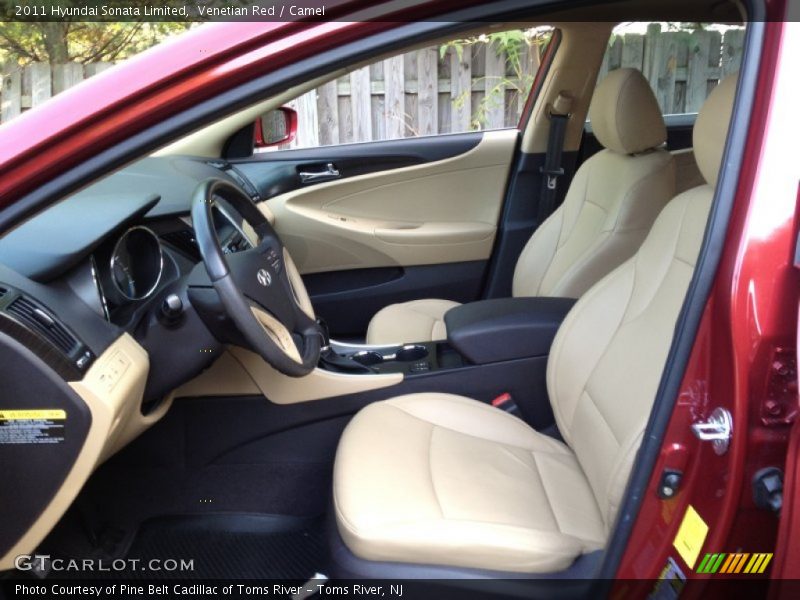 Venetian Red / Camel 2011 Hyundai Sonata Limited