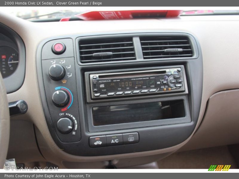 Controls of 2000 Civic LX Sedan