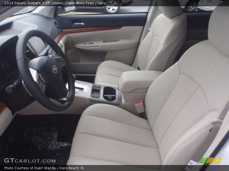 Front Seat of 2014 Outback 3.6R Limited