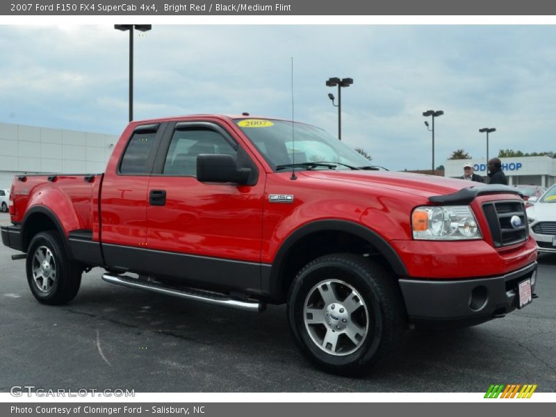 Bright Red / Black/Medium Flint 2007 Ford F150 FX4 SuperCab 4x4