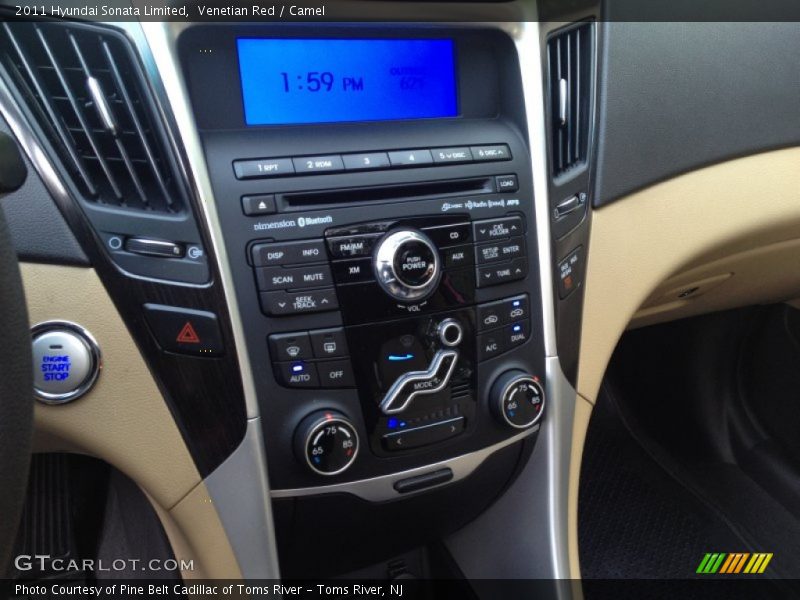 Venetian Red / Camel 2011 Hyundai Sonata Limited