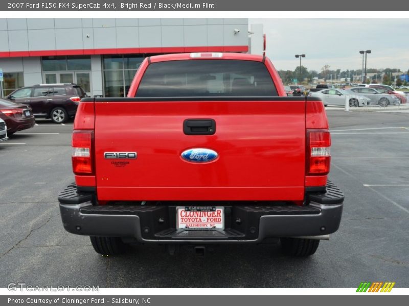 Bright Red / Black/Medium Flint 2007 Ford F150 FX4 SuperCab 4x4