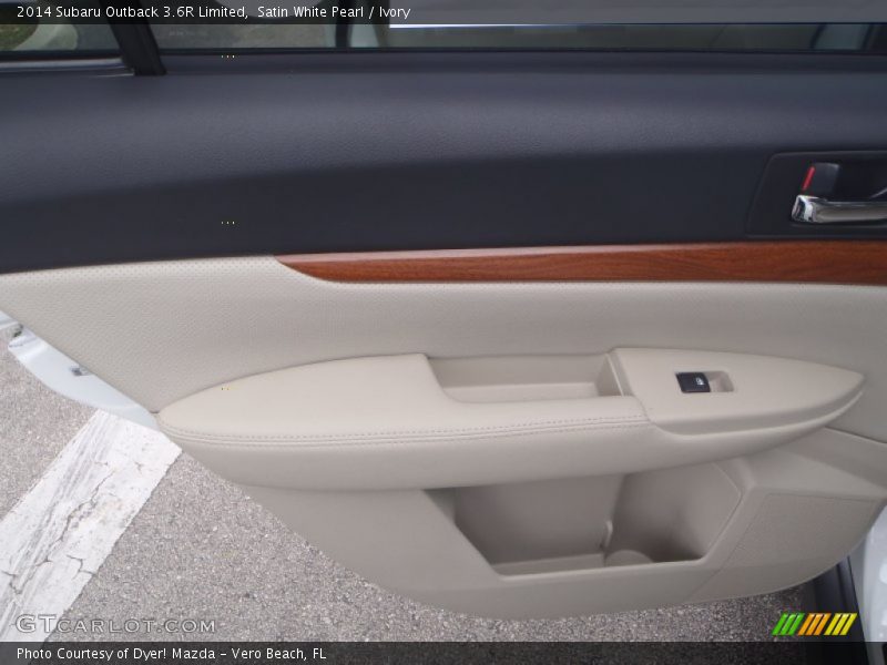 Satin White Pearl / Ivory 2014 Subaru Outback 3.6R Limited