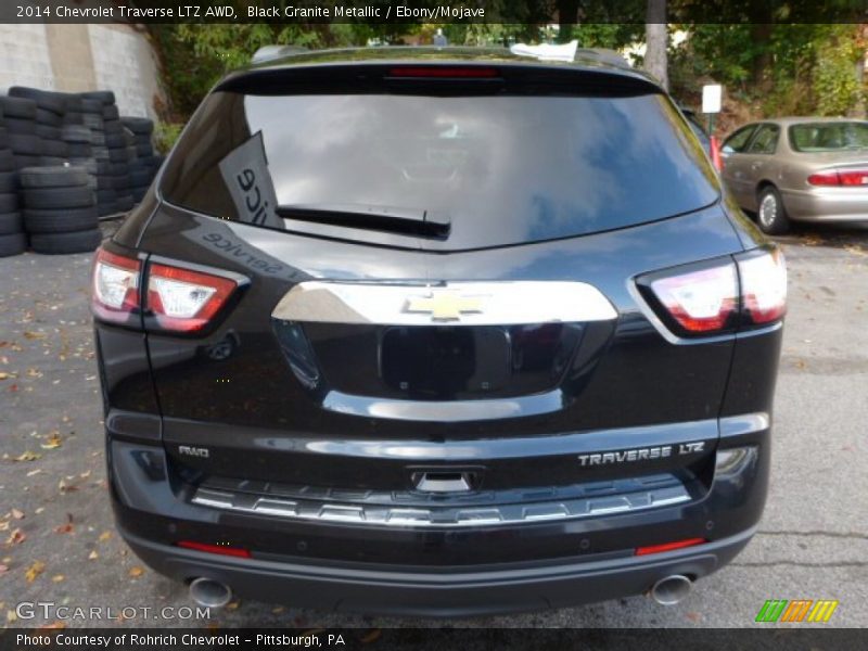 Black Granite Metallic / Ebony/Mojave 2014 Chevrolet Traverse LTZ AWD