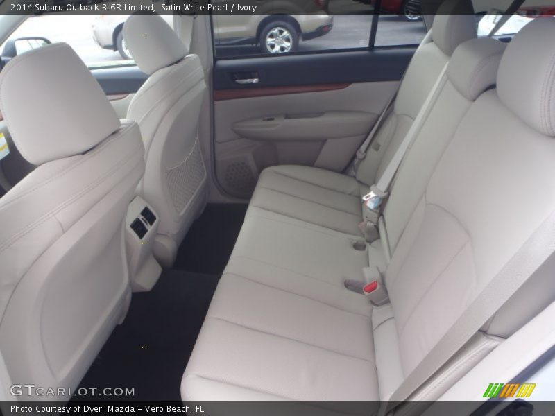 Rear Seat of 2014 Outback 3.6R Limited