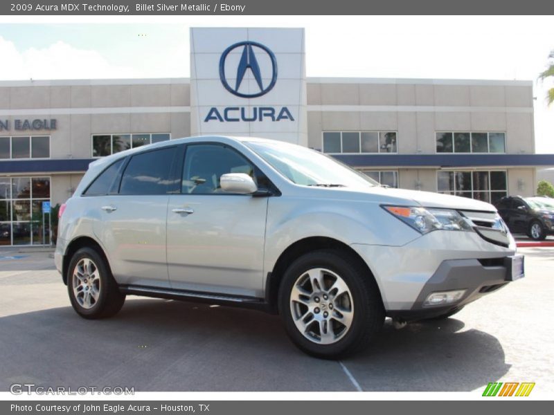 Billet Silver Metallic / Ebony 2009 Acura MDX Technology