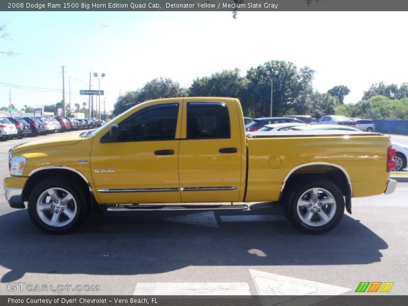  2008 Ram 1500 Big Horn Edition Quad Cab Detonator Yellow